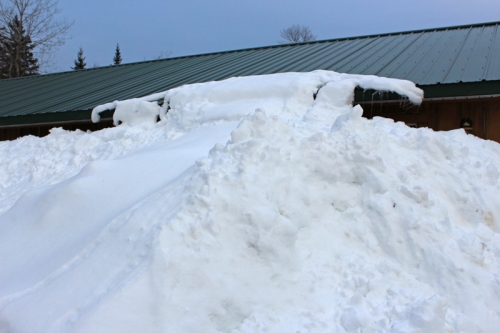 snow up to the roof in maine