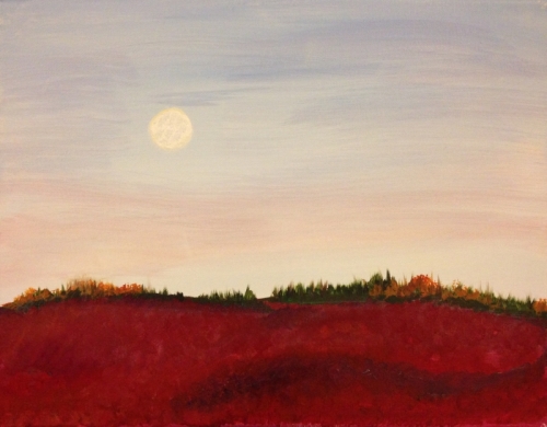 Full Moon Over the Barrens Painting