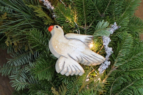 Downeast Thunder Farm Christmas Dove Wreath