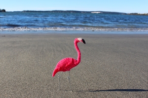 felt flamingo pattern