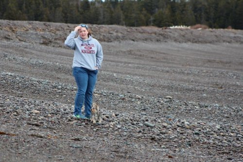 Hannah and Gidget at Howard's Cove