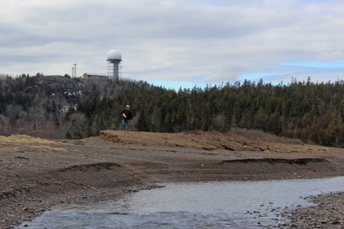 view of the water tower from Jasper Beach