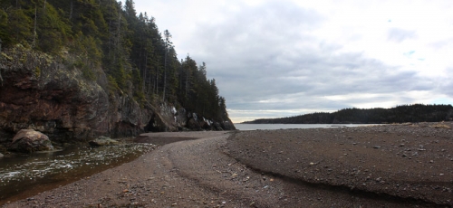 tidal stream at Jasper Beach