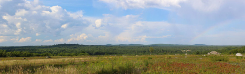 columbia maine barrens with rainbow