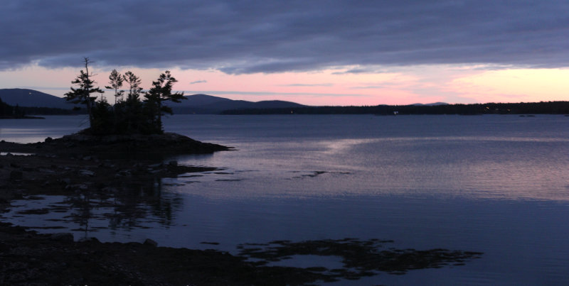 Tiny Island at Dusk