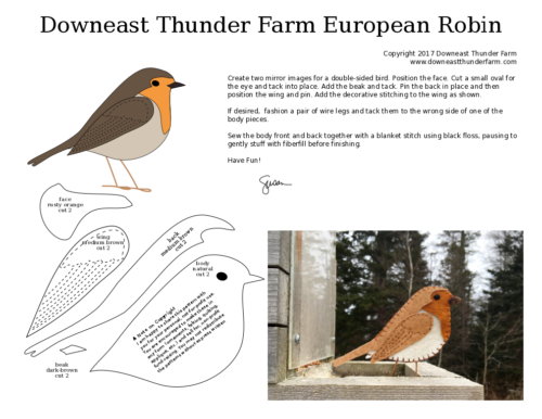 robin redbreast pattern europeak