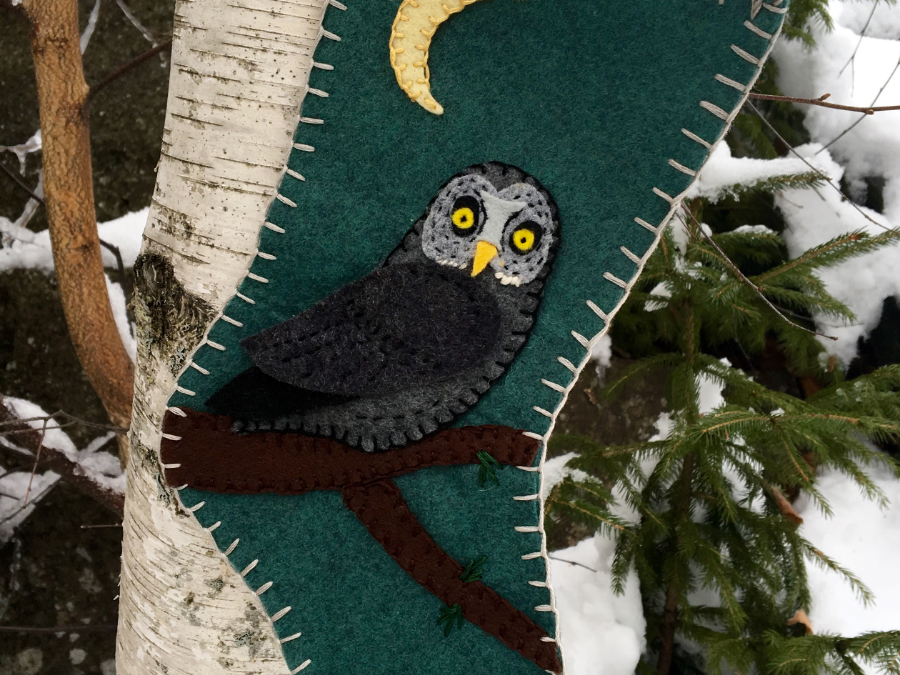 Felt Christmas Stocking from Downeast Thunder Farm