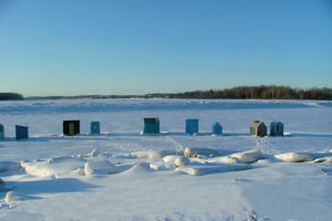 ice huts in maine
