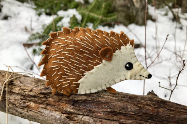 Hedgehog Felt Sewing Kit | Adult Craft Kit