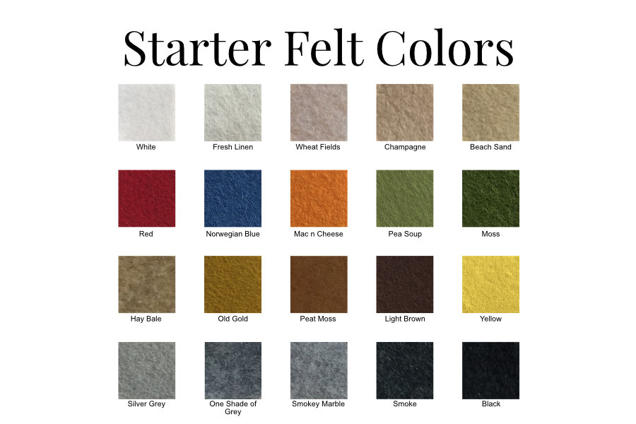 Dreaming of Felt and Choosing Colors