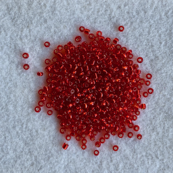 Red Seed Beads #11