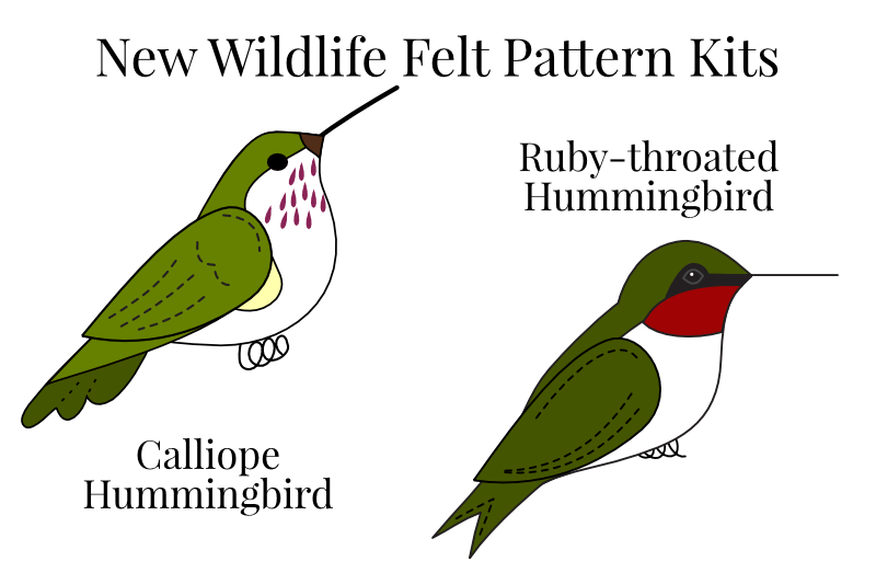 New to the SHOP: Ruby-throated and Calliope Hummingbirds