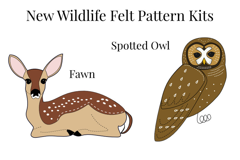 New to the SHOP: Fawn and Spotted Owl Kits