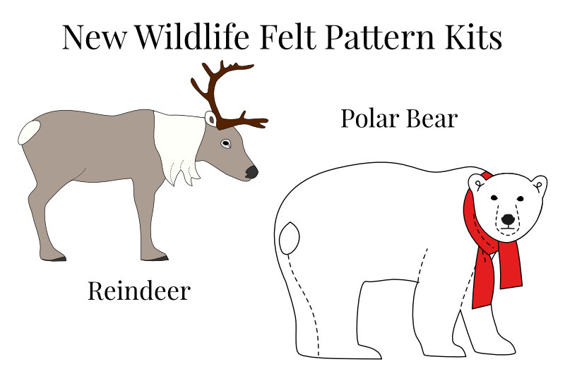 New to the SHOP: Polar Bear and Reindeer Kits