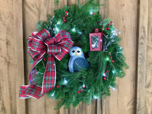 Joyful Owl Wreath