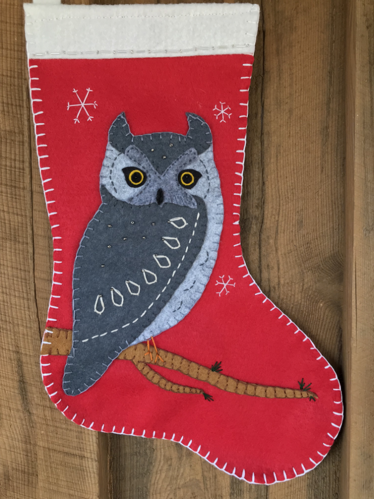 Western Screech Stocking Owl