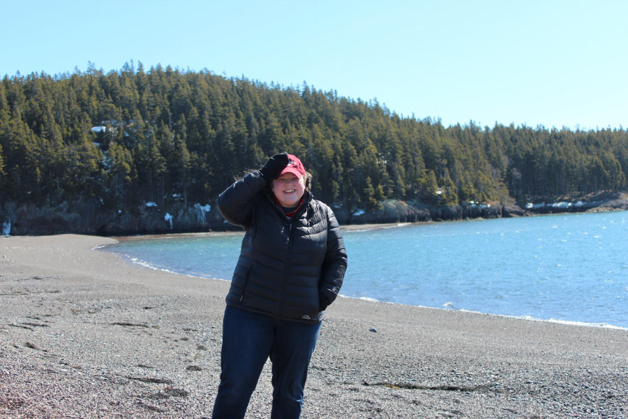 blustery day at Jasper Beach