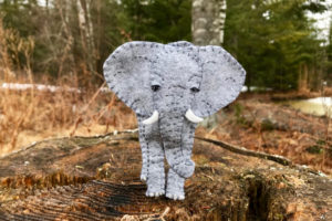 elephant felt pattern