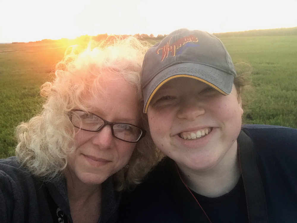 mother daughter selfie over the barrens