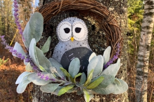 Joyful Owl Wreath
