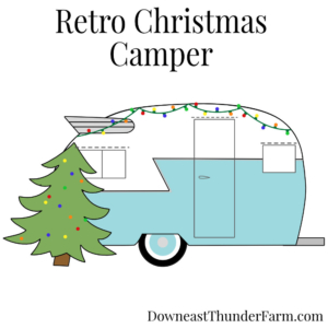 Retro Christmas Camper Felt Ornament Kit