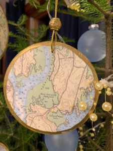 nautical chart ornaments