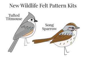 tufted titmouse and song sparrow