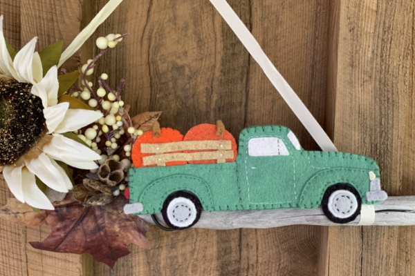 Vintage Autumn Truck Felt Kit - Image 2