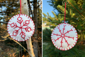 Free Felt Snowflake Ornmanet Pattern