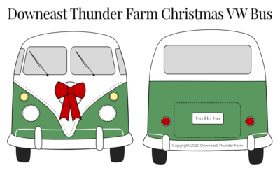 The Cool Christmas VW Bus