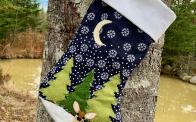 White-tail Deer Fawn Christmas Stocking