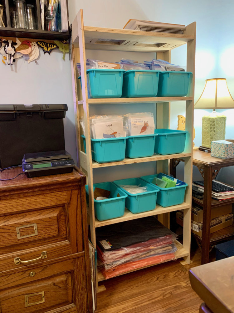 My Custom Storage Bin Shelves