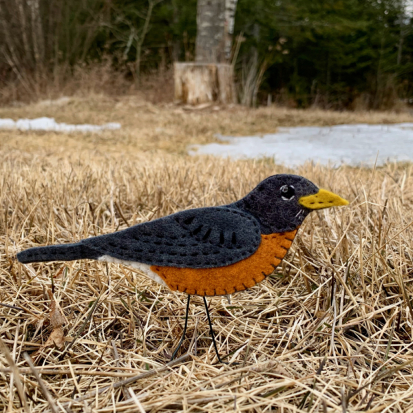 American Robin Felt Ornament