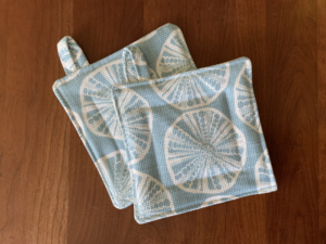 Maine Cottage fabric pot holders