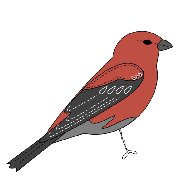 Downeast Thunder Farm Backyard Birds 2: Felt Ornament Designs - Image 17