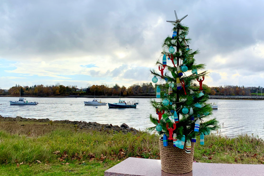 Maine Lobster Buoy Christmas Tree