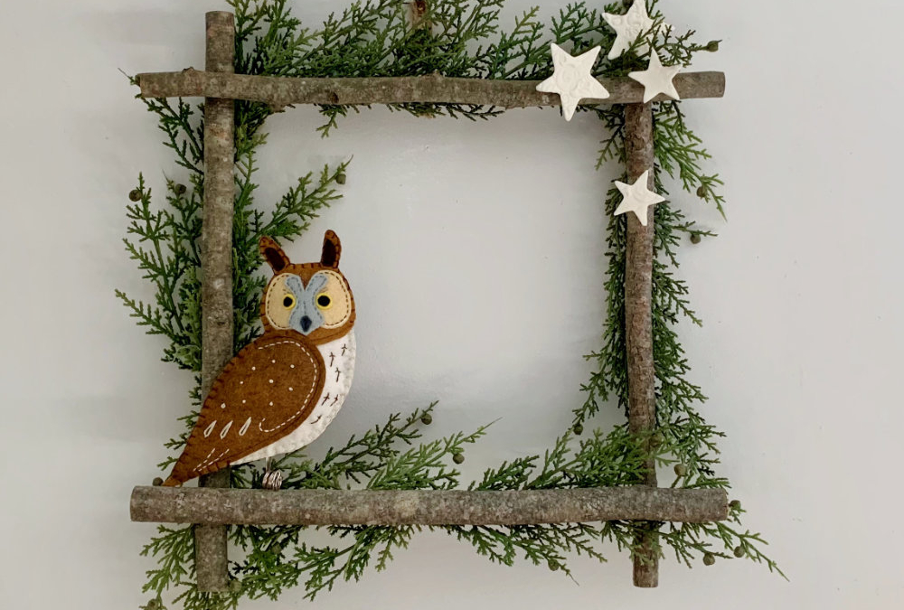 The Enchanting Winter Woodland Owl Wreath