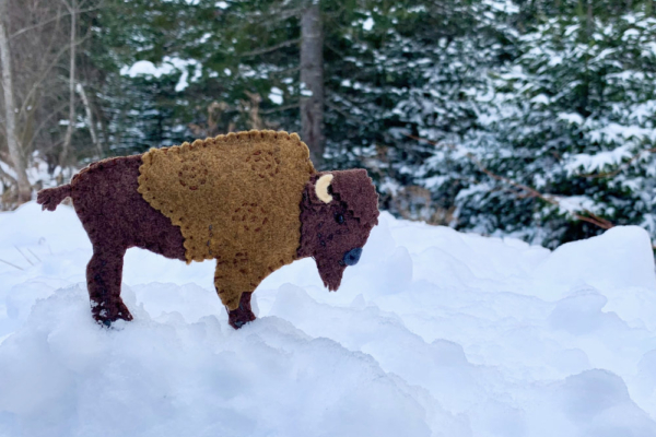 Free Felt Bison Pattern