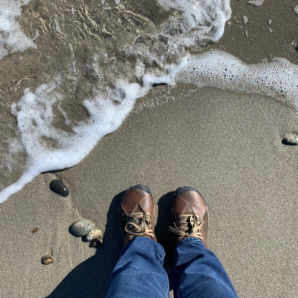 toes in the sand