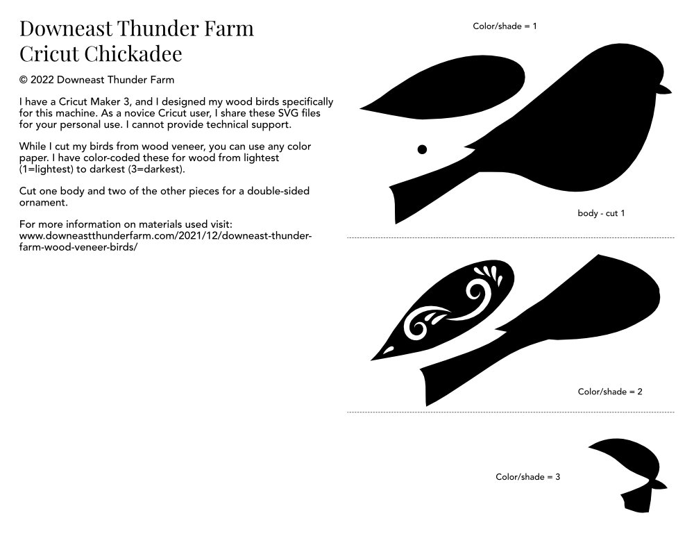 Black-capped Chickadee SVG