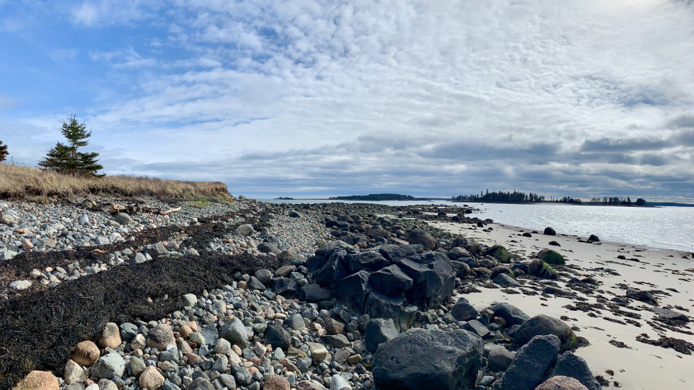 eroding bluffs at cape split