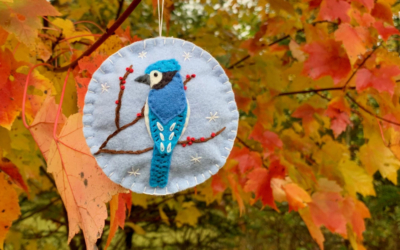 Birds on Branches Christmas Ornaments