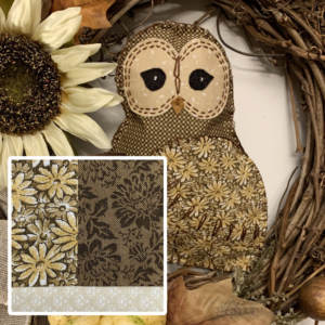 autumn shabby chic owl