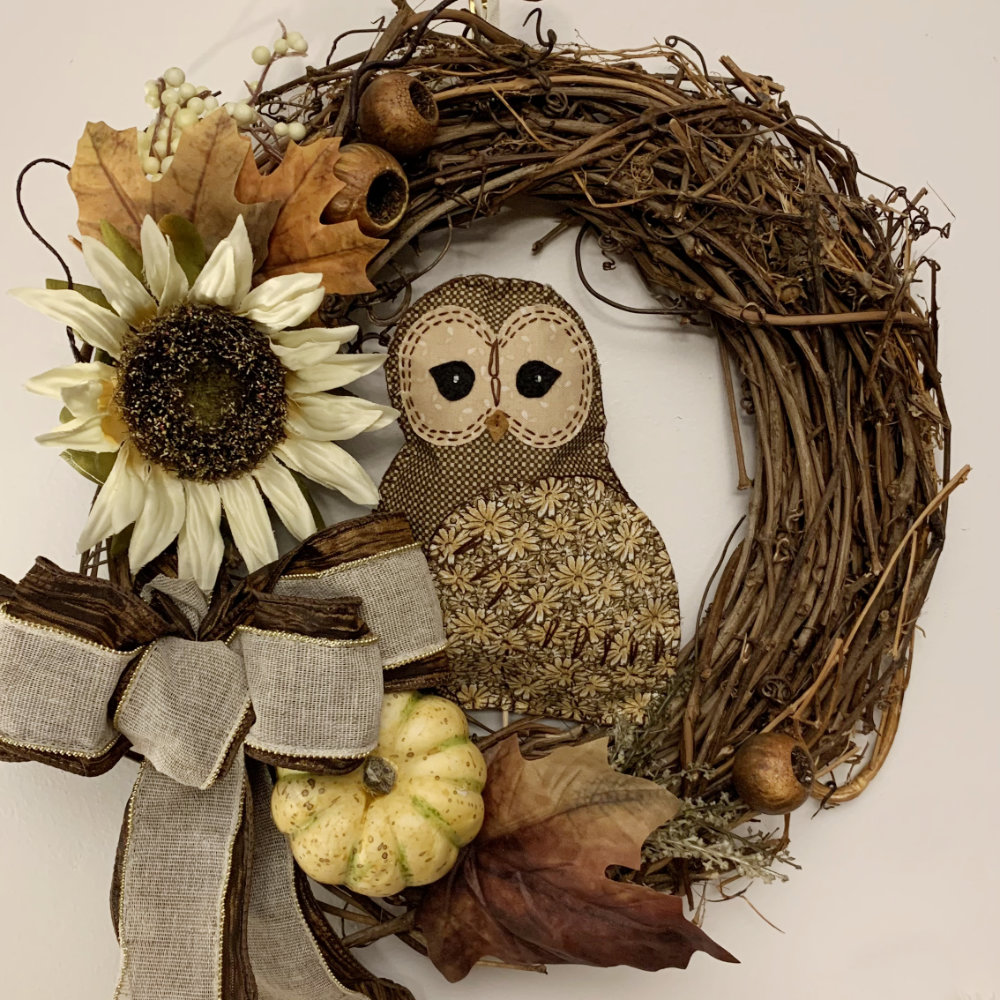 shabby chic joyful owls