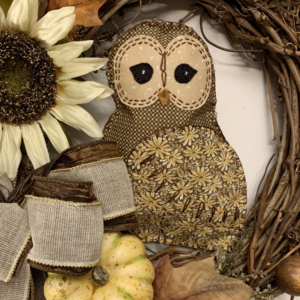 autumn shabby chic owl