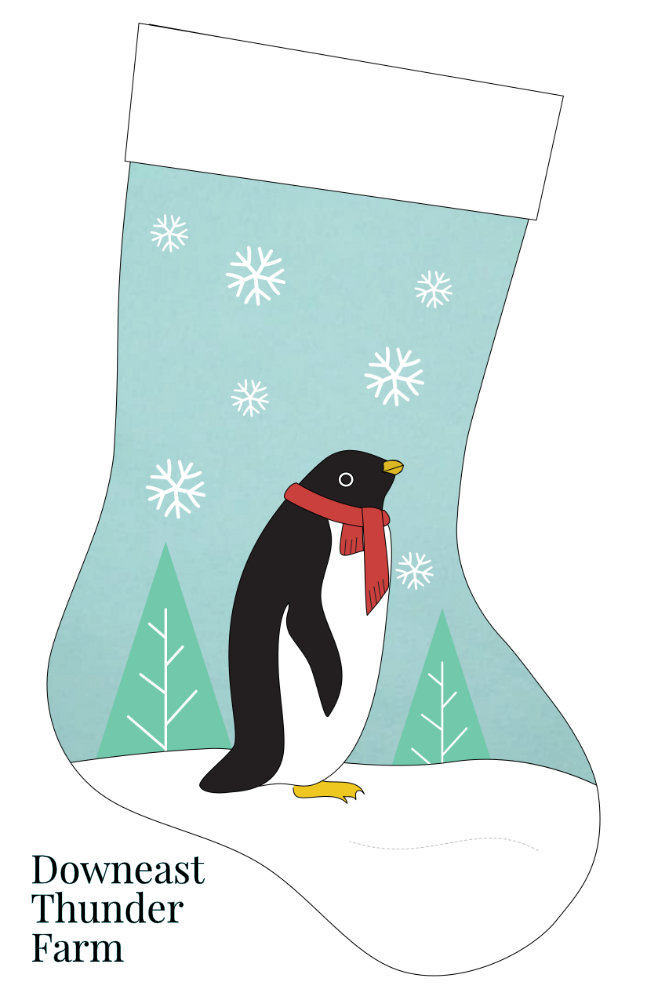 Penguin Christmas Stocking