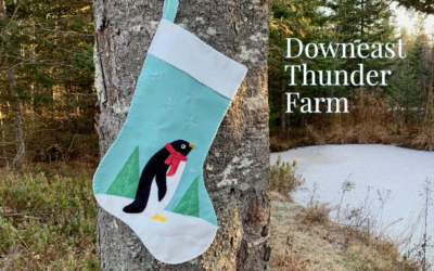 Downeast Thunder Farm Penguin Christmas Stocking