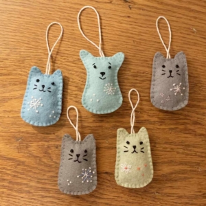 cats and dogs ornaments