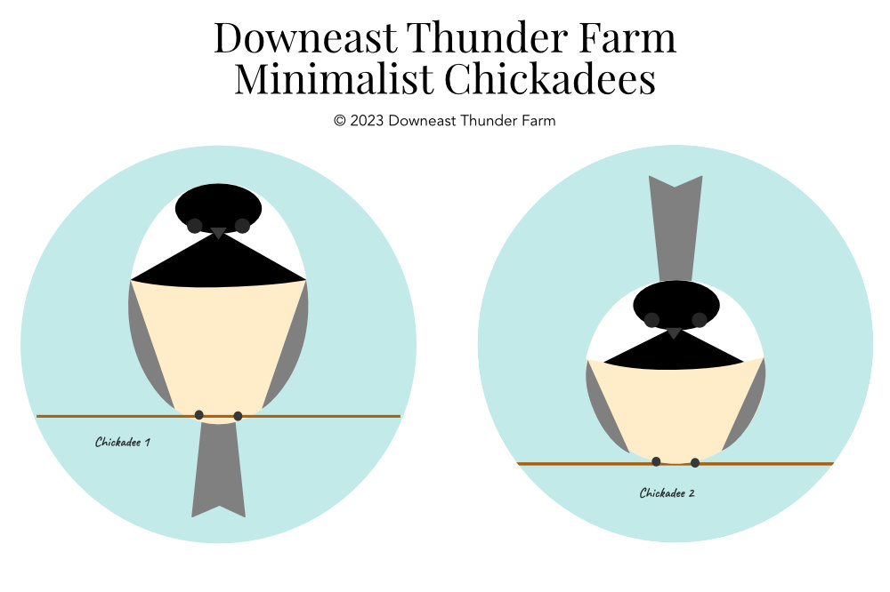 Minimalist Chickadee