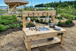 Paul's mud kitchen at Milbridge Commons